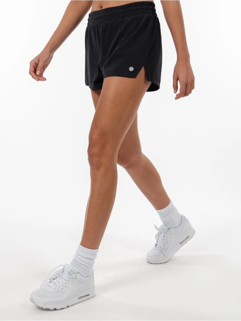Rhoback Sunrise Active Short Black Golf Running Workout Womens XS